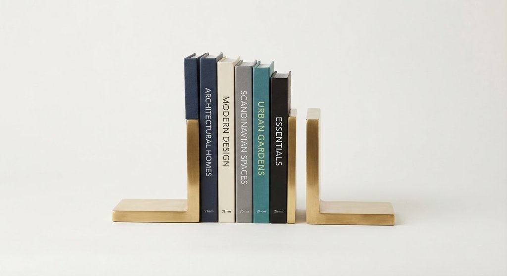 Brass L-Bookends