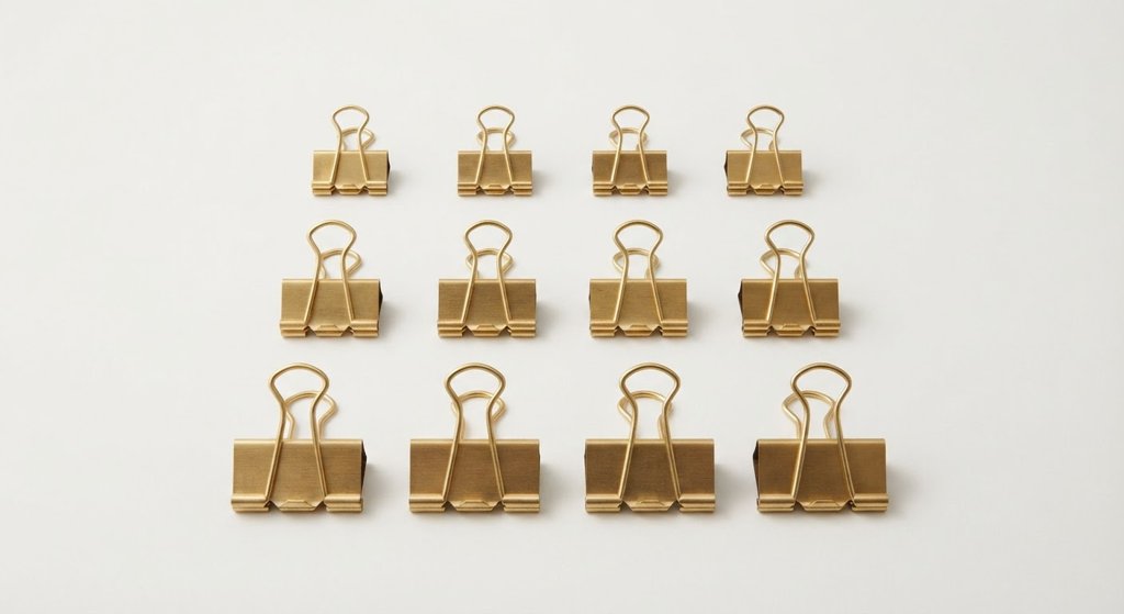 Brass Binder Clips
