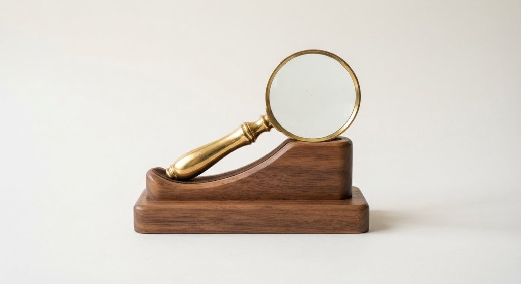 Brass Desk Magnifier