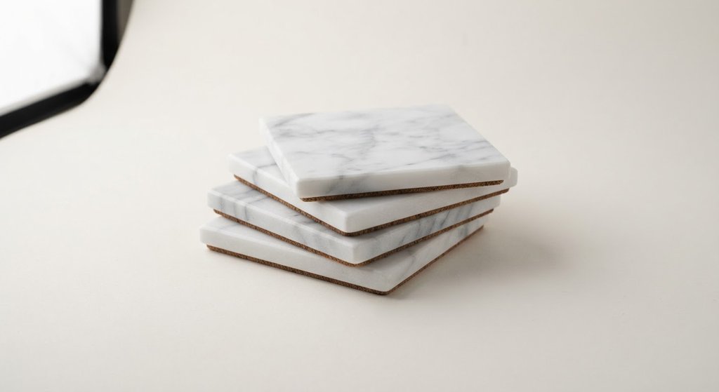 Marble Coaster Set