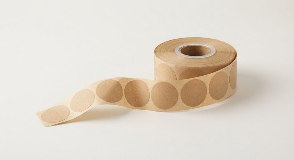 Round Kraft Stickers